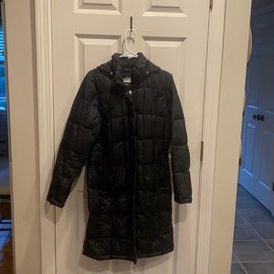 Black north face winter coat